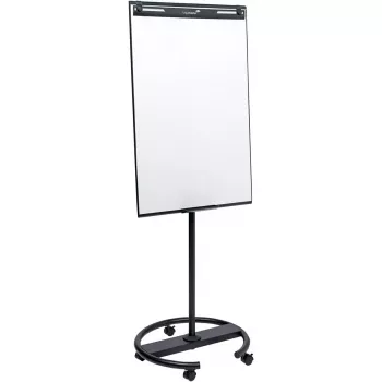Mobilus flipchartas su apvaliu pagrindu Legamaster SKETCH EASY — plieninis, 5 ratukai, 720×600 mm