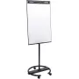 Mobilus flipchartas su apvaliu pagrindu Legamaster SKETCH EASY — plieninis, 5 ratukai, 720×600 mm