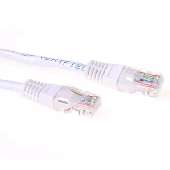 ACT White 7 m U/UTP CAT6 jungiamasis kabelis su RJ45 jungtimis