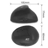 ACT belaidė ergonominė vertikali pelė AC5101, 1600 DPI, RF belaidis ryšys