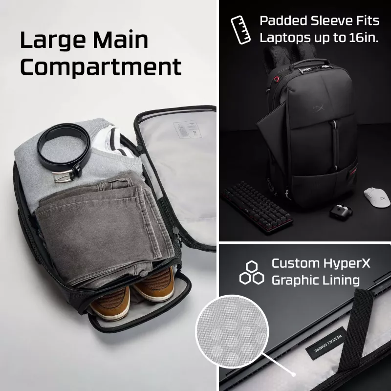 HyperX Knight Backpack kuprinė, 907 g