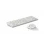 Belaidis klaviatūros ir pelės rinkinys KINGSTON 490C, pilno dydžio klaviatūra (plunžeriniai klavišai), RF + Bluetooth, balta