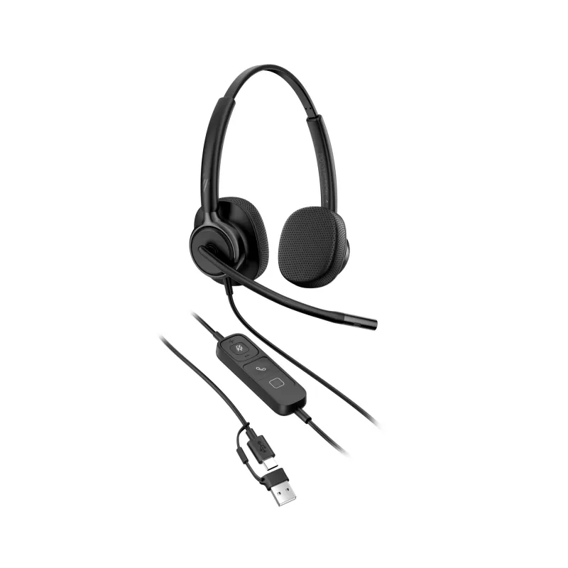 Laidinės stereo ausinės HP Poly Mission 425 USB — Bulk, svoris 132 g
