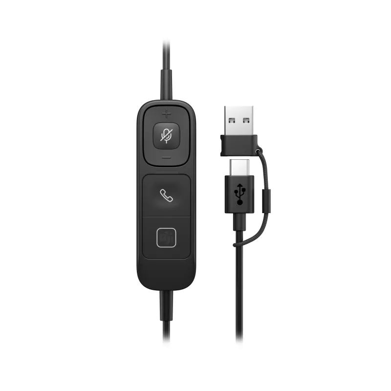 Laidinės stereo USB ausinės HP Poly Mission 625 – ant ausų, 147 g, USB jungtis (didmeninė pakuotė)