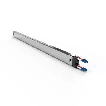 PATCHBOX® Kasetė su optiniu šuoliuku LC-LC 1,8 m OS2 OFC pilnas dupleksas, šerdis 9 µm, geltona