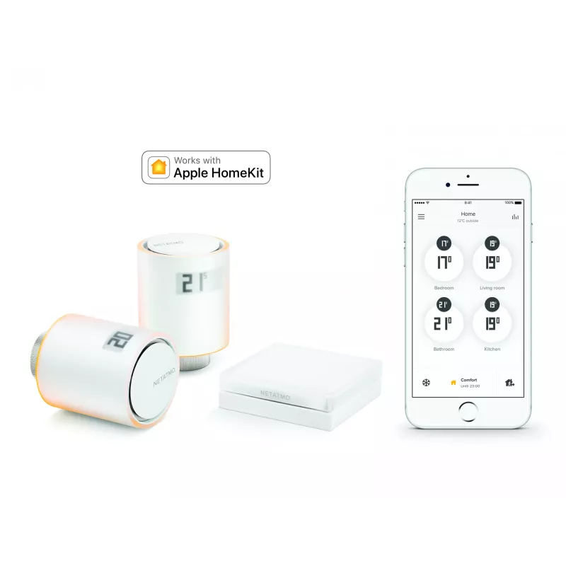 Netatmo NAV-EN išmanusis radiatoriaus vožtuvas, tinkamas naudoti patalpose