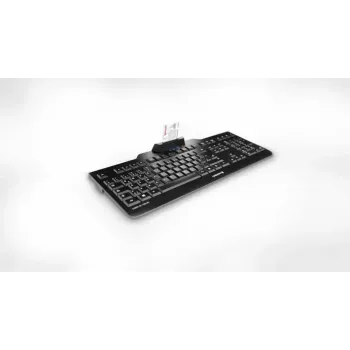 Cherry KC 1000 SC laidinė pilno dydžio USB klaviatūra, QWERTY, 109 klavišai, 1,8 m laidas, juoda
