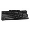 Cherry KC 1000 SC laidinė pilno dydžio USB klaviatūra, QWERTY, 109 klavišai, 1,8 m laidas, juoda