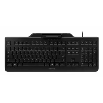 Cherry KC 1000 SC laidinė pilno dydžio USB klaviatūra, QWERTY, 109 klavišai, 1,8 m laidas, juoda