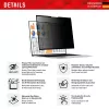 Displex PRIVACY SAFE nuimamas 2 krypčių privatumo filtras nešiojamam kompiuteriui (berėmliui) 14'' (16:10)