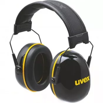 Uvex K20 Apsauginiai akiniai su galvos juosta, juoda/geltona, statyboms