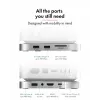 ICY BOX 7-in-1 USB Type-C DockingStation su M.2 NVMe lizdu, SSD, atminties kortele, M.2, 4 TB, USB 3.2 Gen 2 (3.1 Gen 2) Type-C, sidabrinė, aliuminis