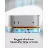 ICY BOX 7-in-1 USB Type-C DockingStation su M.2 NVMe lizdu, SSD, atminties kortele, M.2, 4 TB, USB 3.2 Gen 2 (3.1 Gen 2) Type-C, sidabrinė, aliuminis