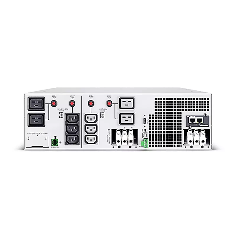 Nepertraukiamo maitinimo šaltinis CyberPower OL6KERTHDL, dvigubo keitimo (Online), 6 kVA / 6000 W, 10 lizdų