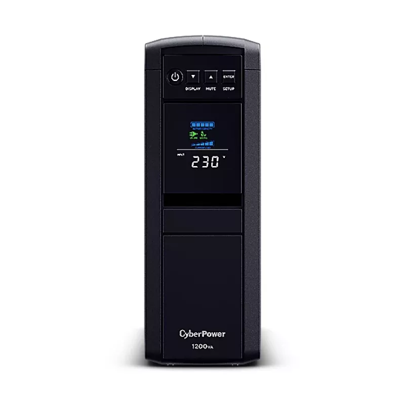 Nepertraukiamo maitinimo šaltinis CyberPower CP1200EIPFCLCD, linijinis-interaktyvus, 1.2 kVA, 720 W, 6 lizdai