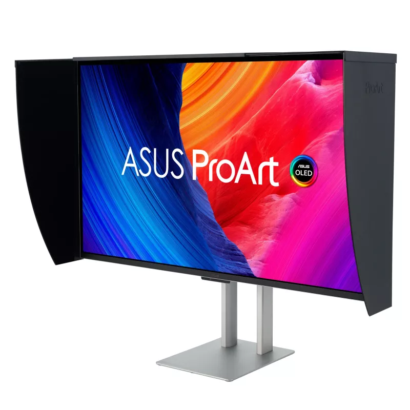 ASUS ProArt OLED PA32UCDMR-K profesionalus monitorius 31,5 colio 4K Ultra HD QD-OLED juodas, sidabrinis
