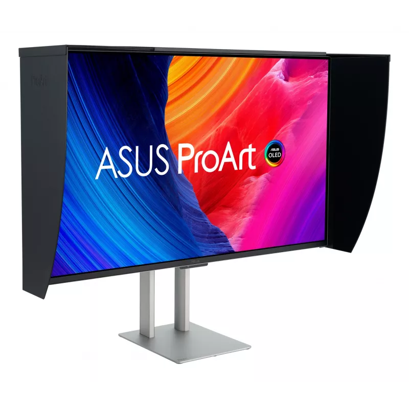 ASUS ProArt OLED PA32UCDMR-K profesionalus monitorius 31,5 colio 4K Ultra HD QD-OLED juodas, sidabrinis