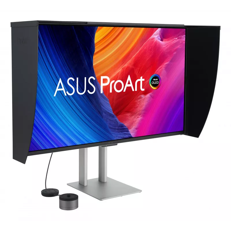 ASUS ProArt OLED PA32UCDMR-K profesionalus monitorius 31,5 colio 4K Ultra HD QD-OLED juodas, sidabrinis