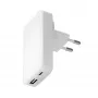 Belaidis įkroviklis d bramante Pro Slim USB-C 45W + USB-A 30W, vidaus, baltas