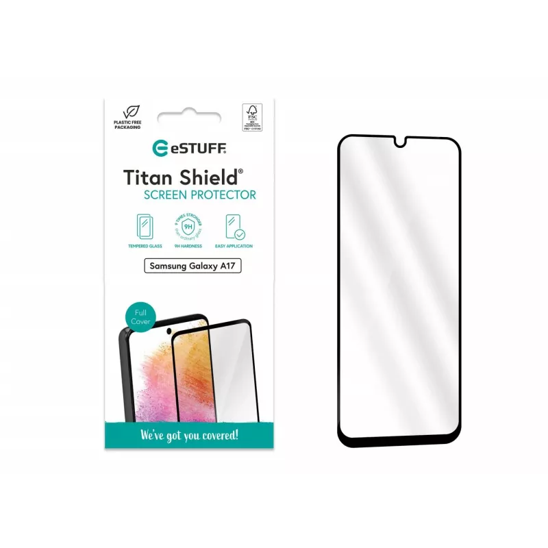 eSTUFF ekrano keitimo komplektas Samsung Galaxy A17 (priekinis stiklas su jutikliu)