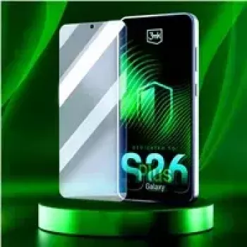 Hibridinis grūdinto stiklo ekrano apsauginis stikliukas 3MK FlexibleGlass, skirtas Samsung Galaxy S26+