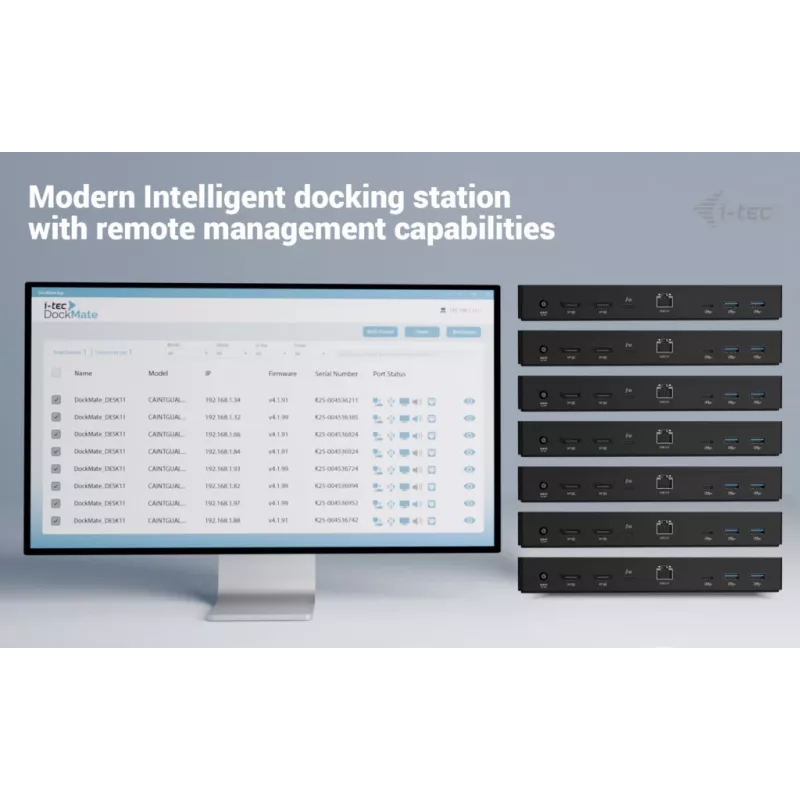 i-tec Thunderbolt 4 išmanusis dviejų monitorių dokas su 90 W įkrovimu