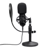 Studijinis mikrofonas TRUST GXT 269 Emita II – USB laidinis, metalinis korpusas, stalinis stovas, juodas (42×162×42 mm)