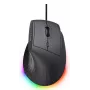 Žaidimų pelė TRUST GXT 145 Rexxa, dešiniajai rankai, USB Type-A, 12800 DPI, laidinė, RGB ratukas, juoda