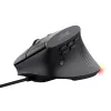 Žaidimų pelė TRUST GXT 145 Rexxa, dešiniajai rankai, USB Type-A, 12800 DPI, laidinė, RGB ratukas, juoda