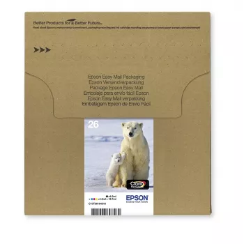 Epson Polar bear Multipack 4 spalvos 26 EasyMail, standartinė talpa, juoda, žydra, purpurinė, geltona