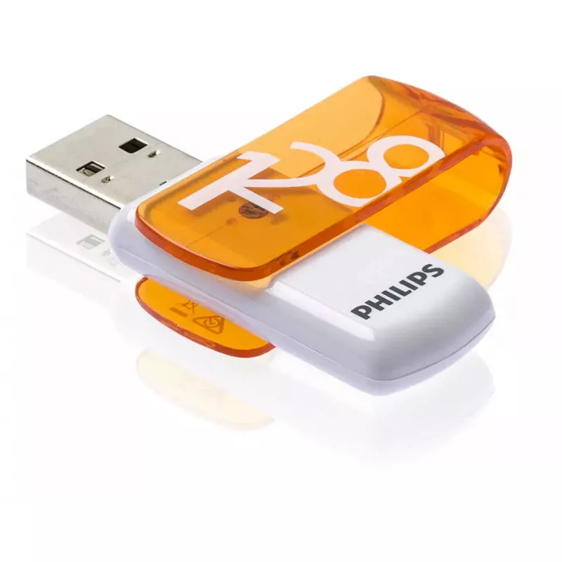 Philips FM12FD05B USB atmintukas 128 GB USB-A 2.0 Oranžinė, Balta