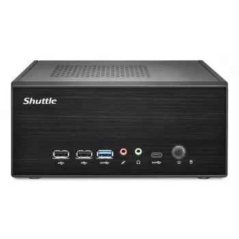 Shuttle XPC slim Barebone XB860G2 - LGA1851, Intel H860, 1xDP, 2xHDMI, 2 PCIe lizdai (1x 16X ir 1x X1), 2x Intel LAN (1G + 2.5G), 8x USB, 3x M.2, 24/7 nepertraukiamam darbui