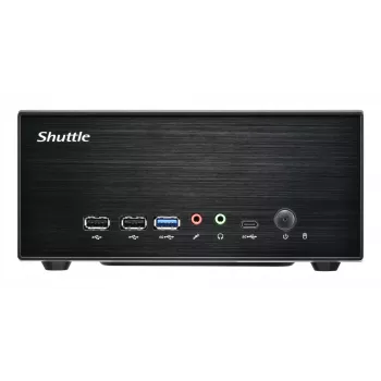 Shuttle XPC slim Barebone XB860G2 - LGA1851, Intel H860, 1xDP, 2xHDMI, 2 PCIe lizdai (1x 16X ir 1x X1), 2x Intel LAN (1G + 2.5G), 8x USB, 3x M.2, 24/7 nepertraukiamam darbui