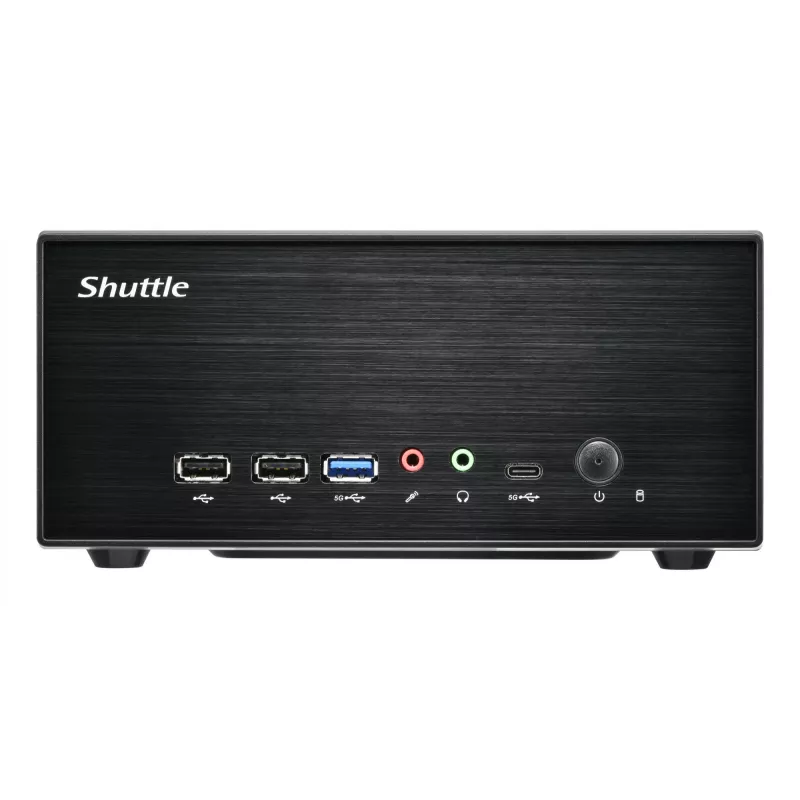 Shuttle XPC slim Barebone XB860G2 - LGA1851, Intel H860, 1xDP, 2xHDMI, 2 PCIe lizdai (1x 16X ir 1x X1), 2x Intel LAN (1G + 2.5G), 8x USB, 3x M.2, 24/7 nepertraukiamam darbui
