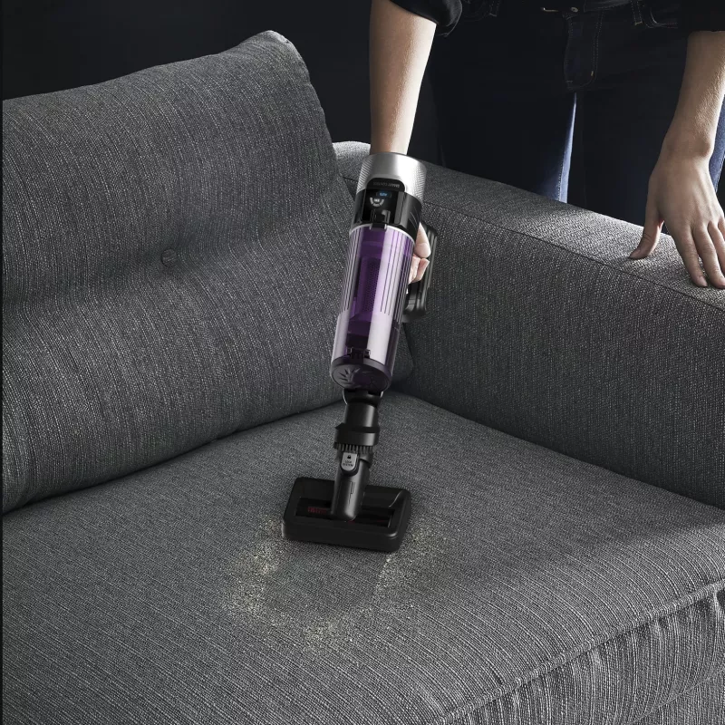 Rowenta RH2037 2-in-1 belaidis šluotinis dulkių siurblys, sausas valymas, be maišelio, 0,4 l, 250 W, juoda, violetinė