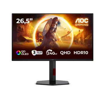 Monitorius AOC G4 Q27G4ZDR 67,3 cm (26,5 colio) QHD QD-OLED juodas, raudonas