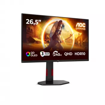Monitorius AOC G4 Q27G4ZDR 67,3 cm (26,5 colio) QHD QD-OLED juodas, raudonas