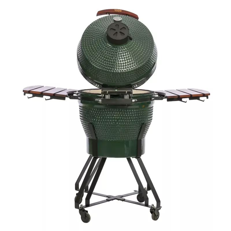 TARGUS Kamado Pro 22 colių dydis M (TunaBone) – keraminis kepsninė, 22 colių kepimo paviršius, žalia