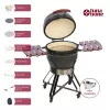 Griliukas Kamado Pro 22 coliai TARGUS dydis M tamsiai pilkas