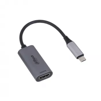 Dahua Technology USB 3.1 Type-C į HDMI adapteris, USB Type-C, HDMI Type A (standartinis), Kištukas, Kištukas, Tiesus, Tiesus