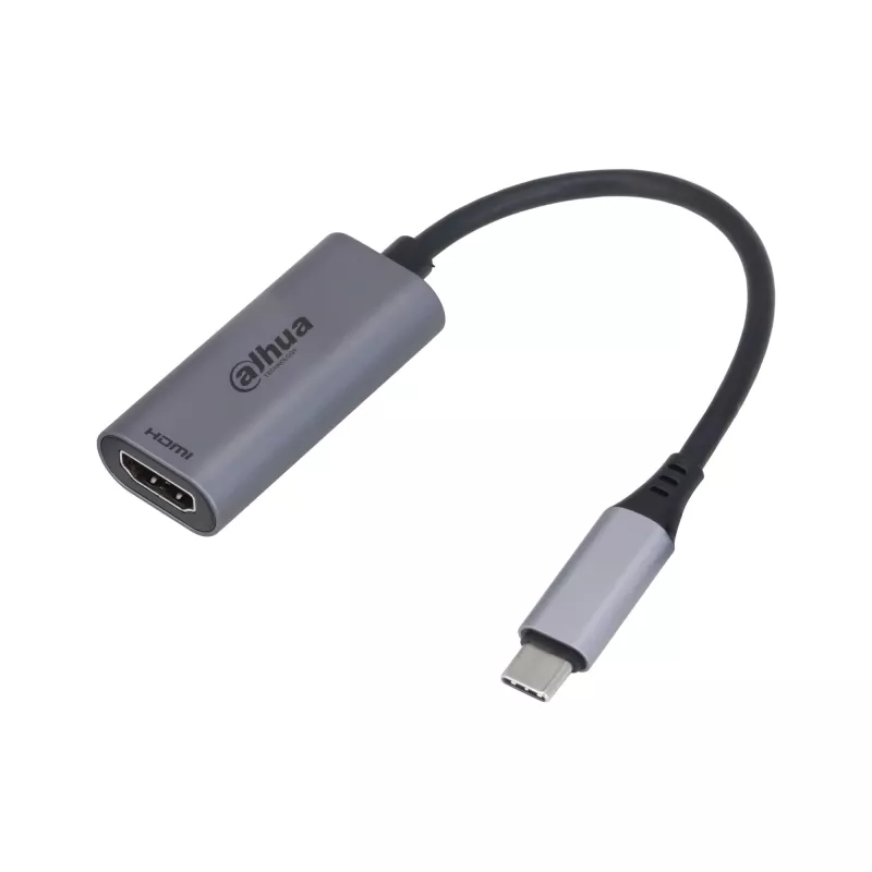 Dahua Technology USB 3.1 Type-C į HDMI adapteris, USB Type-C, HDMI Type A (standartinis), Kištukas, Kištukas, Tiesus, Tiesus