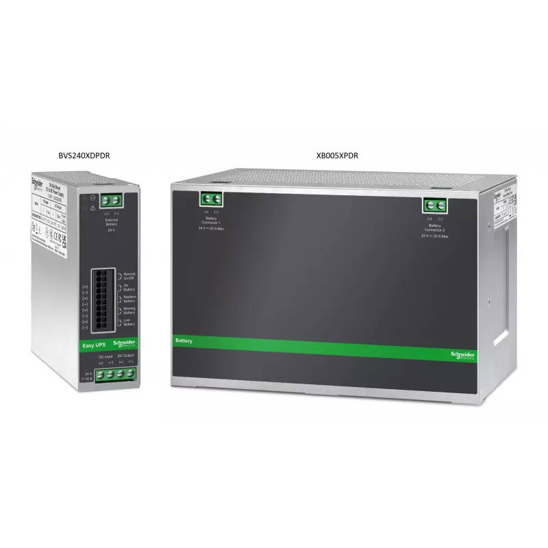 APC BVS240XDPDR 24V DC nepertraukiamo maitinimo šaltinis – 240W, 24V, 10A, montavimui ant DIN bėgio, maitinimo modulis be baterijos