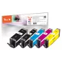 Kasetė Peach PI100-356 5 vnt. Suderinama Standartinė Juoda, Cyan, Magenta, Geltona