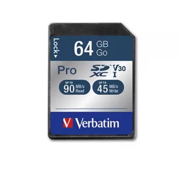 Flash atminties kortelė Verbatim Pro 64 GB SDXC UHS Class 10