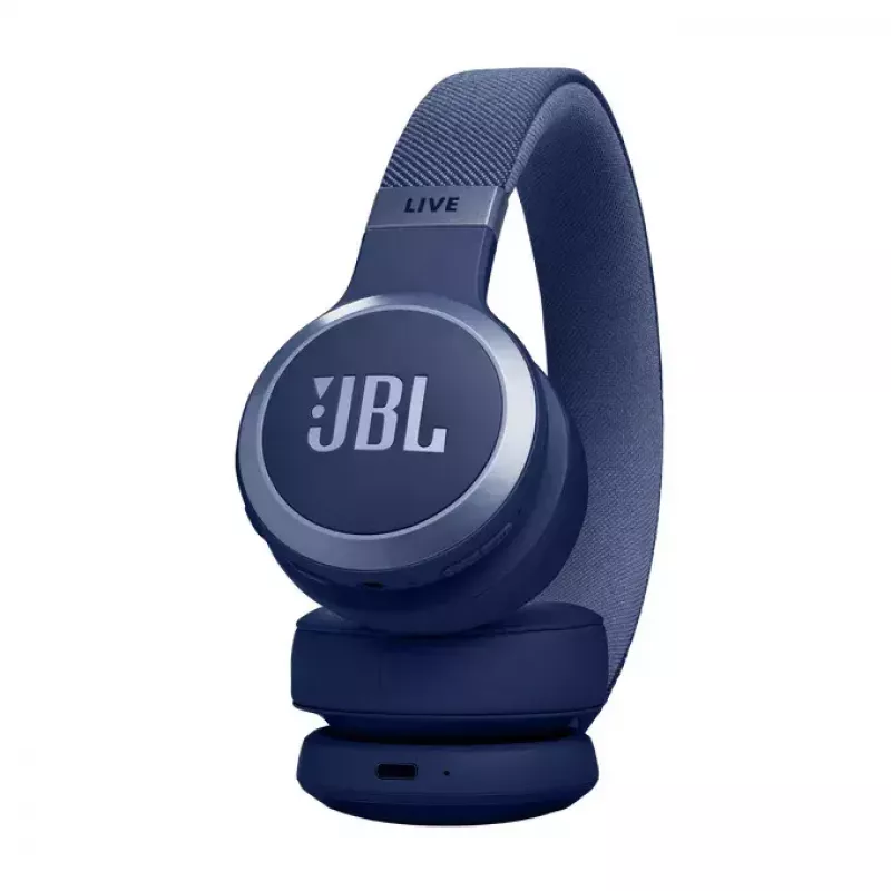 Ausinės JBL Live 670NC belaidės, lankeliu, mėlynos, Bluetooth 5.3