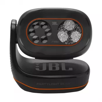 JBL PartyLight Beam – vidinis mikrofonas su LED šviesomis, juodas