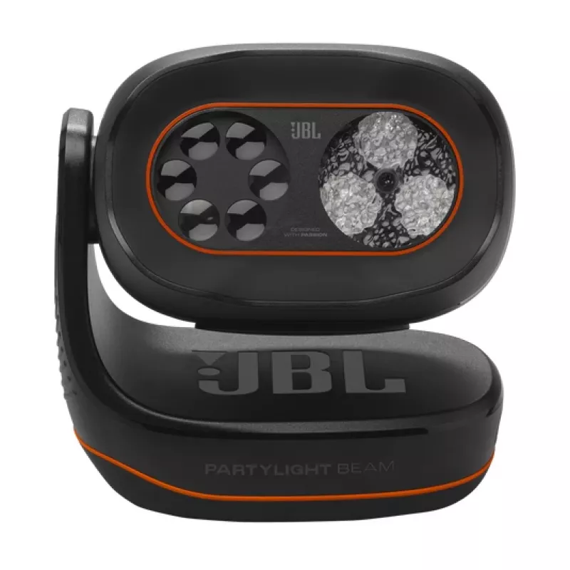 JBL PartyLight Beam – vidinis mikrofonas su LED šviesomis, juodas
