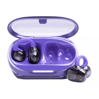 JBL Soundgear Clips Ausinės Atviro Tipo Ausų Kabliukai Belaidės TWS Muzika/Skambučiai Bluetooth Violetinės
