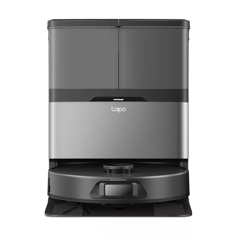 Robotinis siurblys TP-Link Tapo RV50 Pro Omni — 0,28 L dulkių talpa, 5200 mAh baterija, bazinė stotis su 3 L dulkių rezervuaru