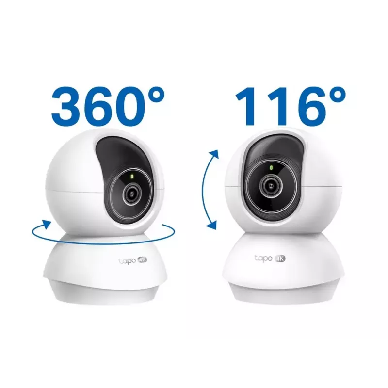 TP-LINK Tapo C250 PTZ 8MP 4K namų apsaugos Wi-Fi kamera su AI ir naktiniu matymu